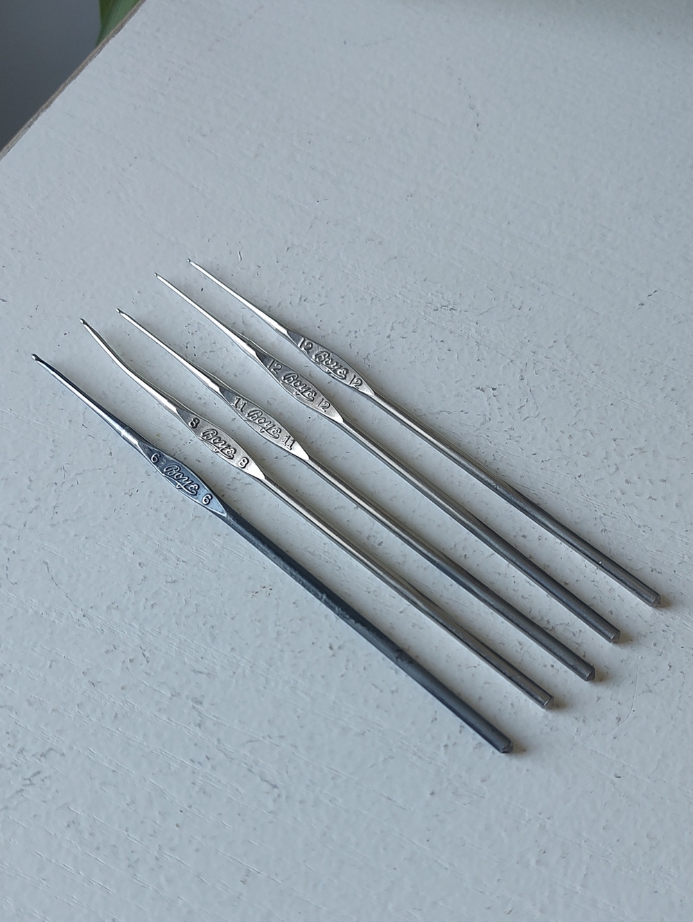 Bundle Of 5 Vintage Made In U.S.A. Boye Crochet Hooks